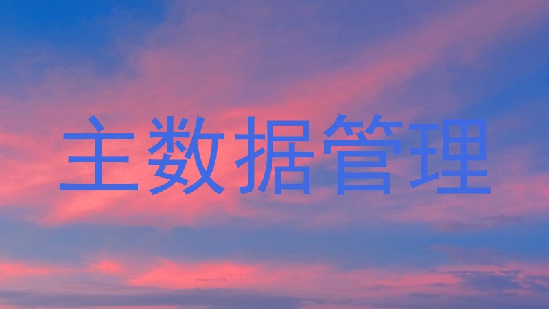 主数据管理