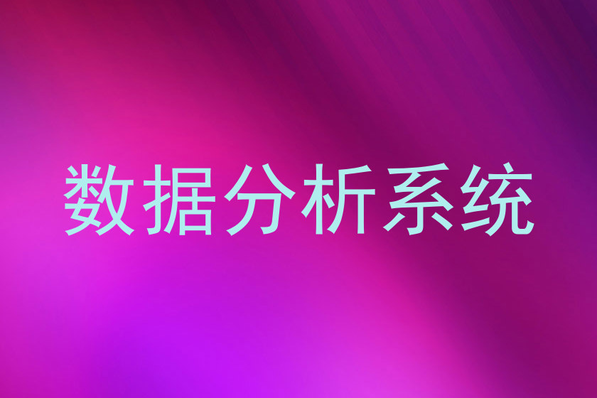 数据分析系统