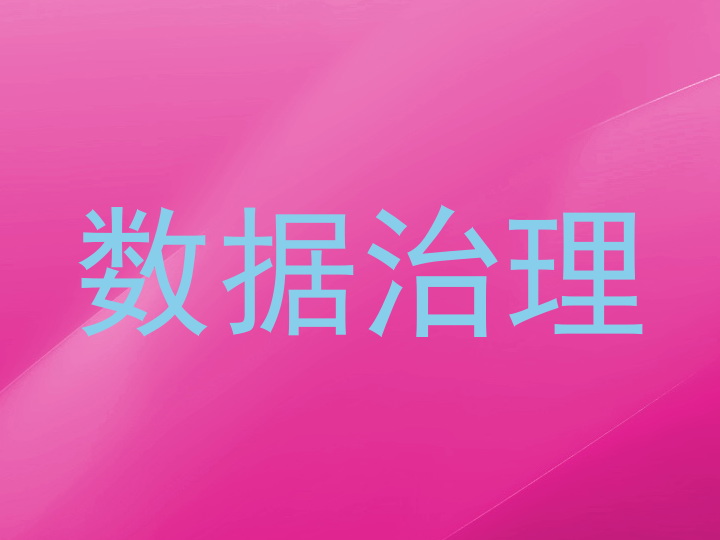 数据治理