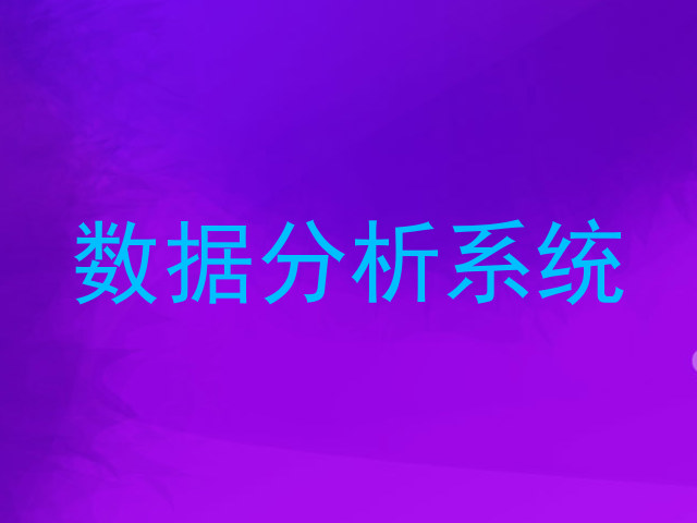 数据分析系统