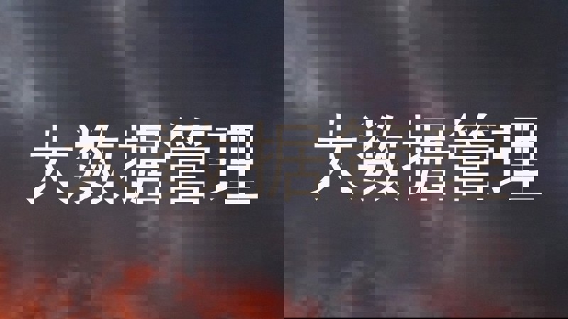 大数据管理