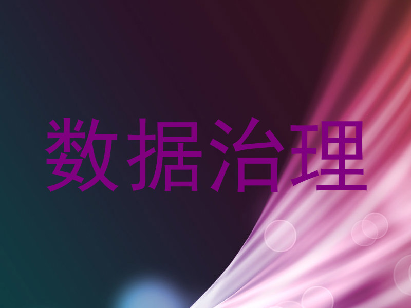 数据治理