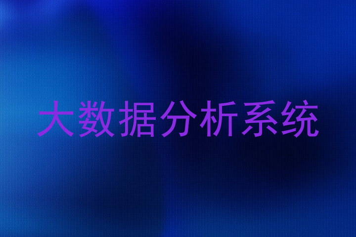 大数据分析系统