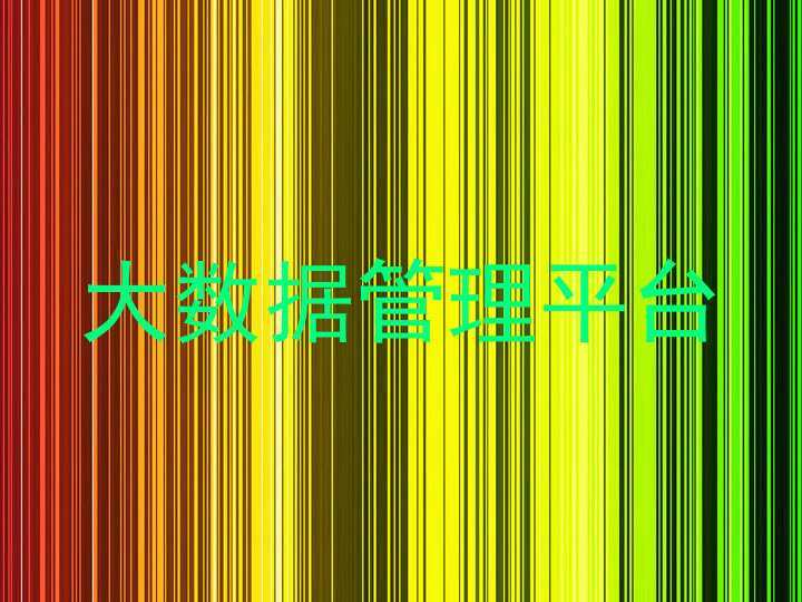 大数据管理平台