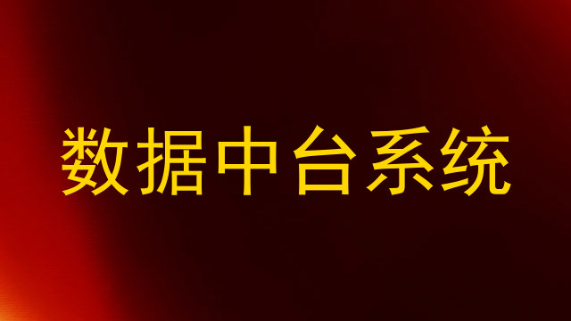 数据中台系统