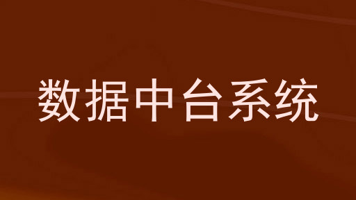 数据中台系统