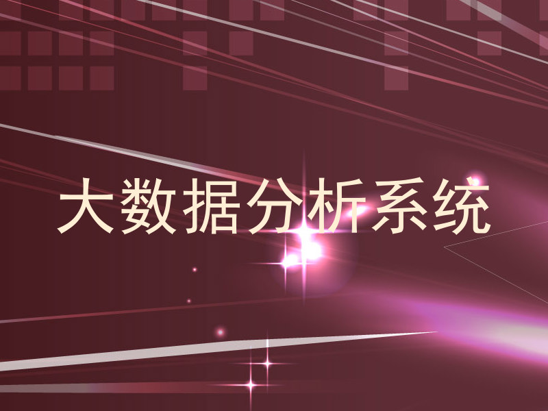 大数据分析系统