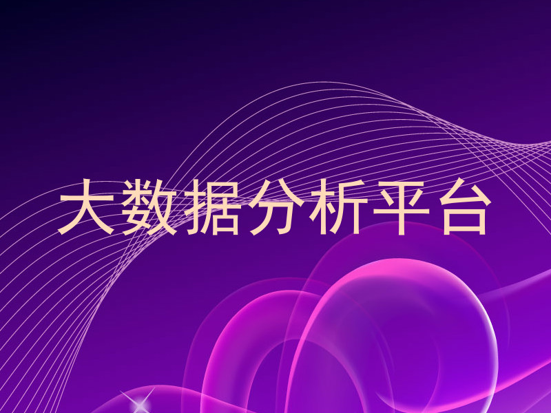 大数据分析平台