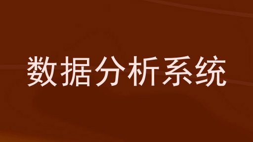 数据分析系统