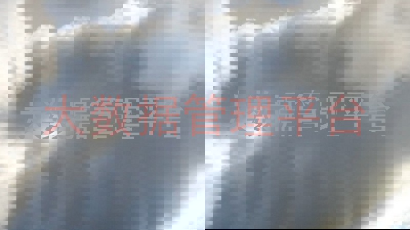 大数据管理平台