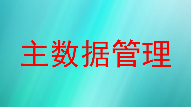 主数据管理