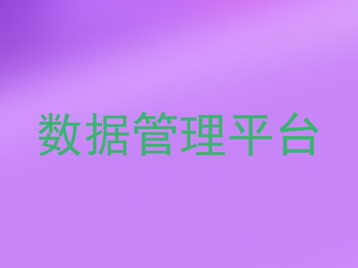 数据管理平台