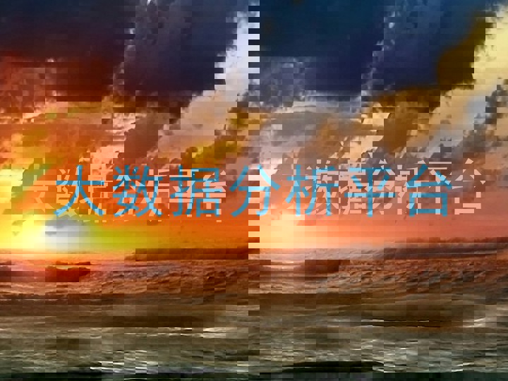 大数据分析平台