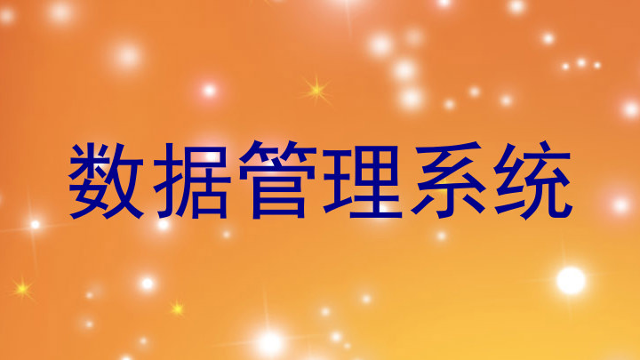 数据管理系统