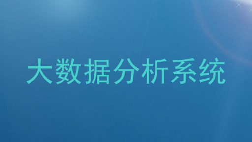 大数据分析系统