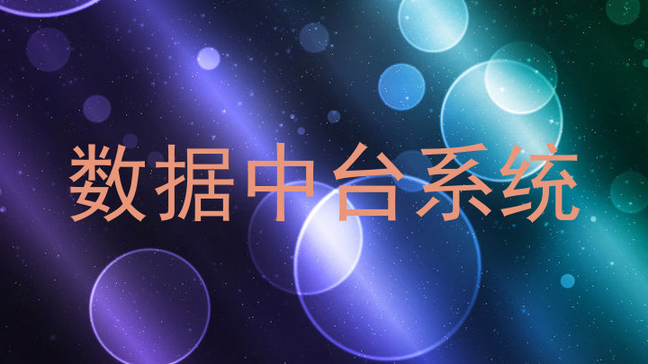 数据中台系统