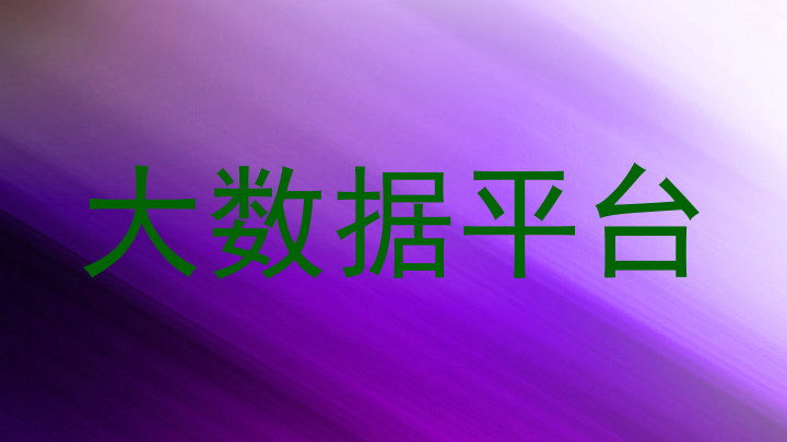 大数据平台