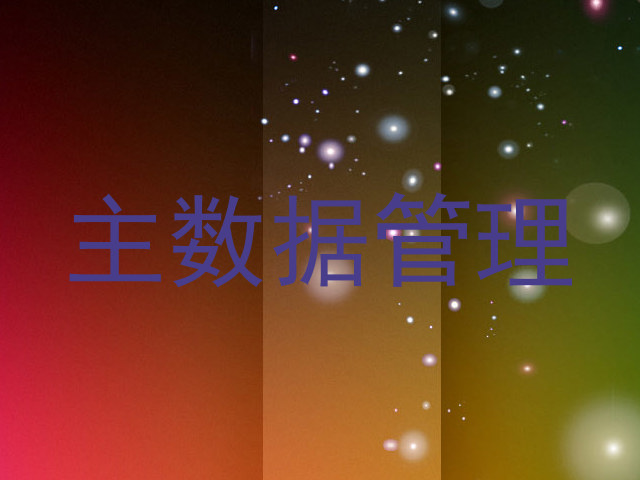 主数据管理