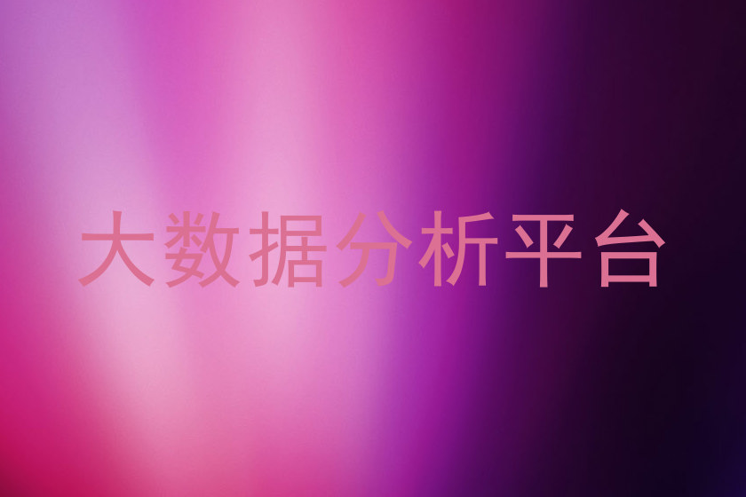 大数据分析平台