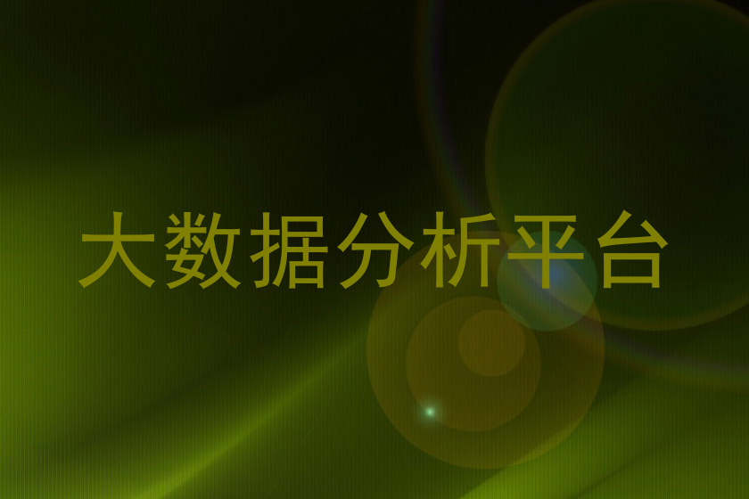大数据分析平台