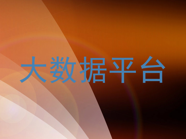 大数据平台