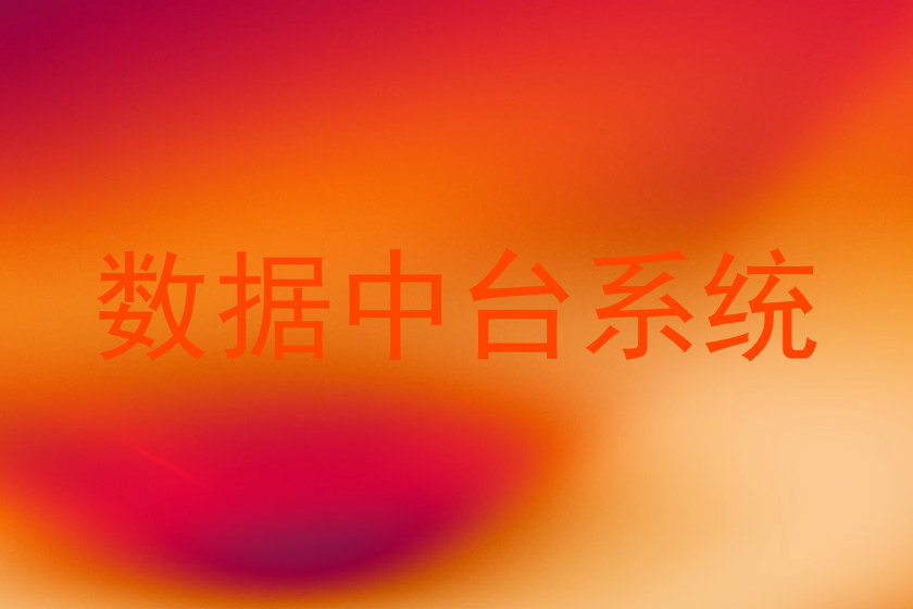 数据中台系统