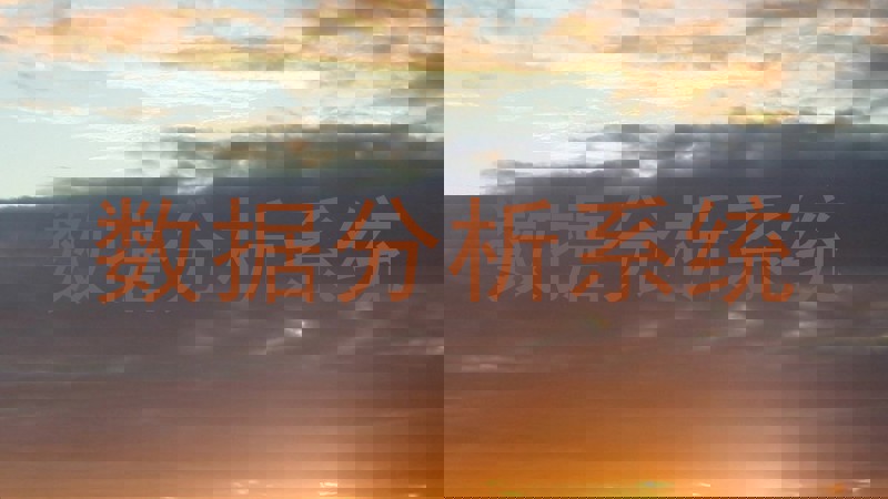 数据分析系统