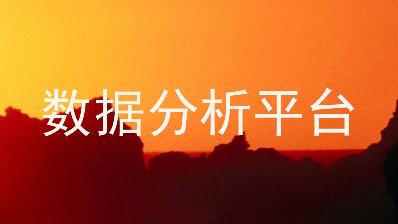 数据分析平台