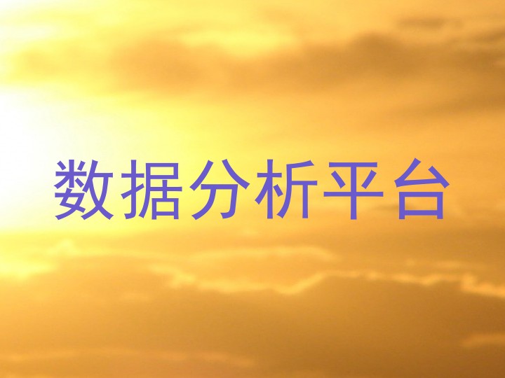 数据分析平台