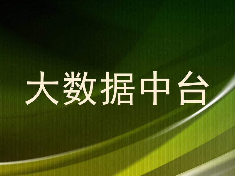 大数据中台