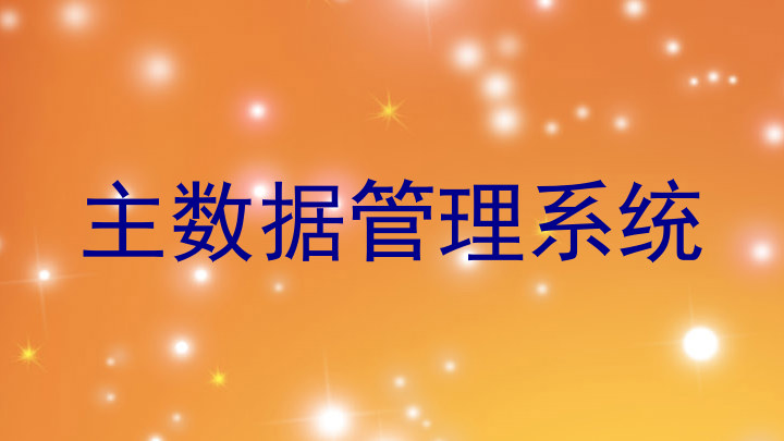 主数据管理系统