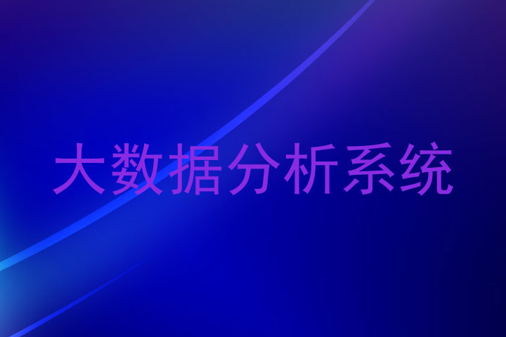 大数据分析系统