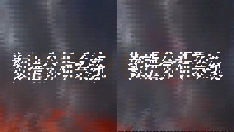 数据分析系统