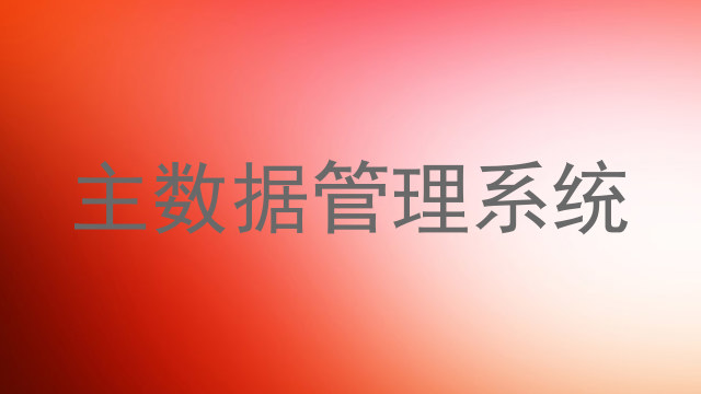 主数据管理系统