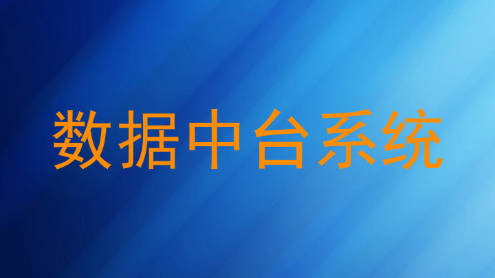 数据中台系统