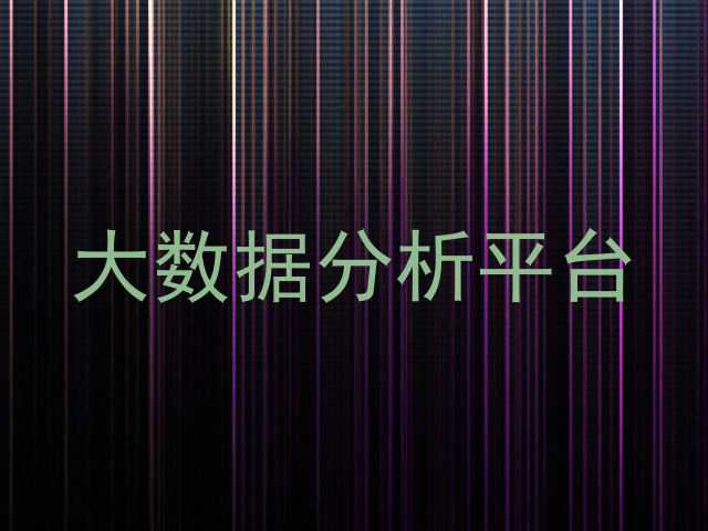 大数据分析平台