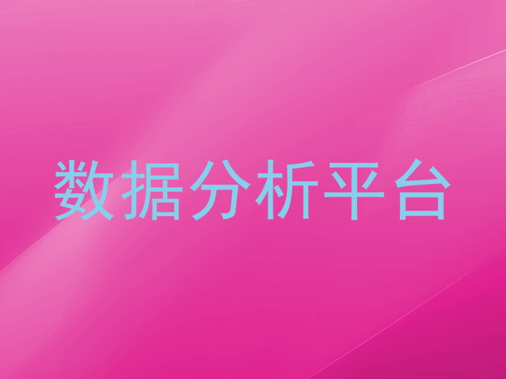 数据分析平台