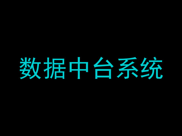 数据中台系统