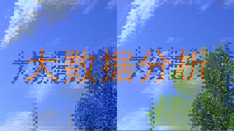 大数据分析