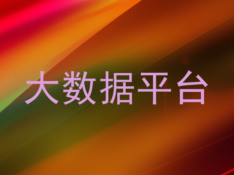 大数据平台
