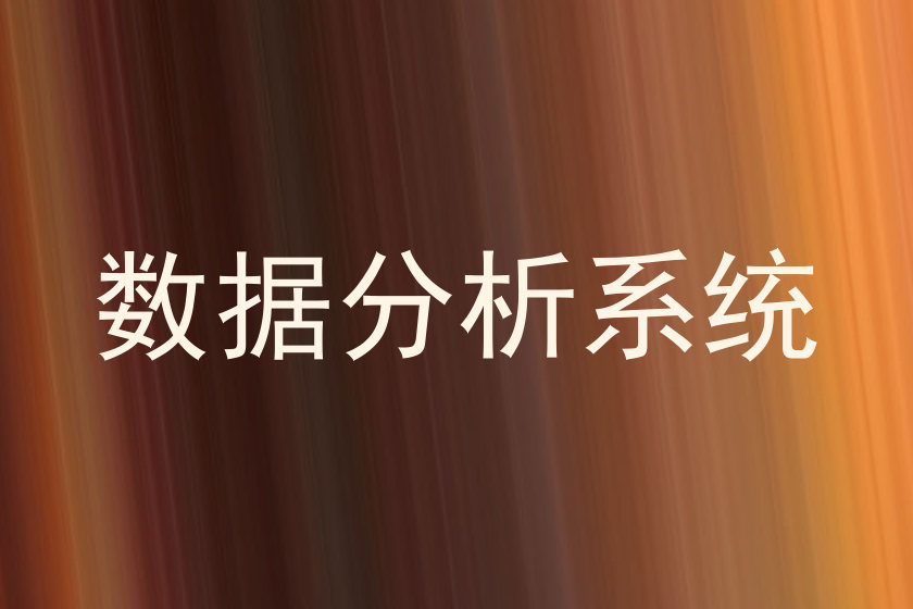 数据分析系统