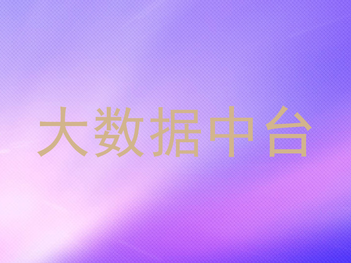 大数据中台