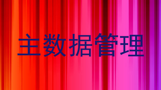主数据管理