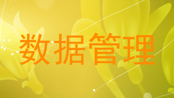 数据管理