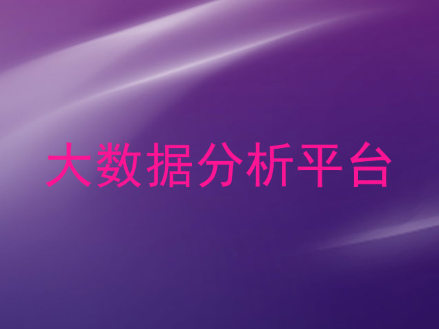 大数据分析平台