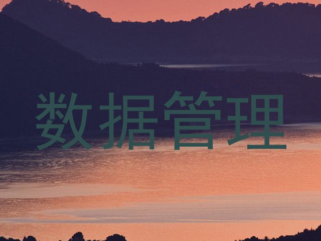 数据管理
