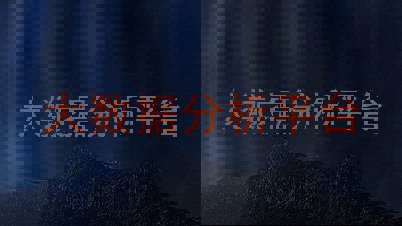 大数据分析平台