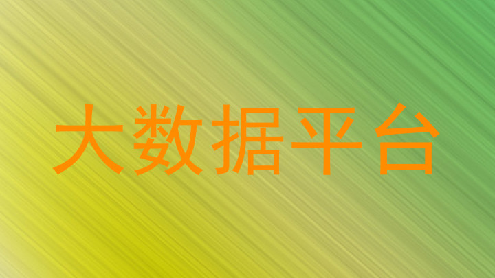 大数据平台