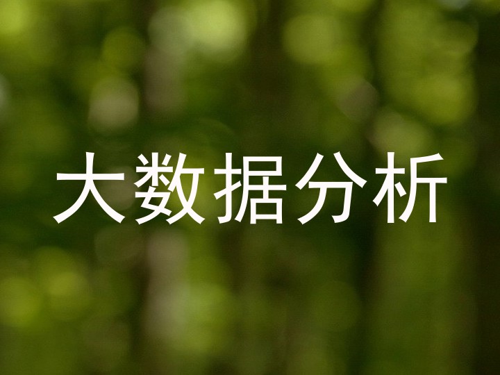 大数据分析