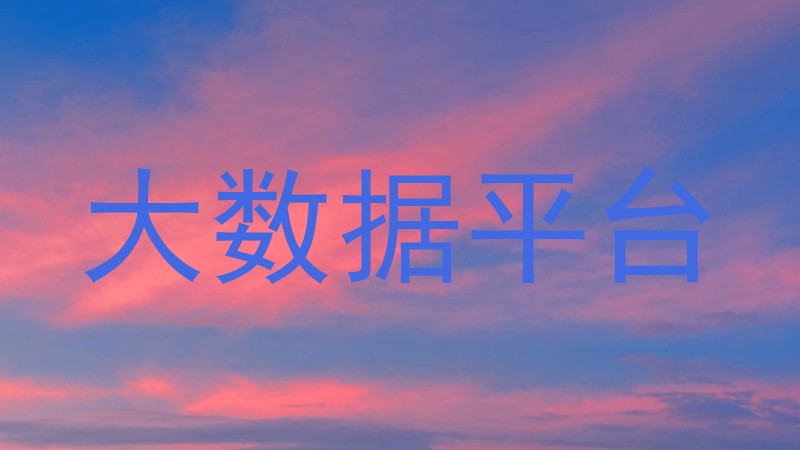 大数据平台